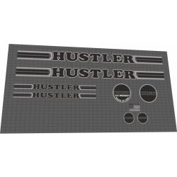 Hustler Pro Long  26" and 29" custom black grey