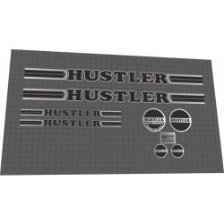 Hustler Pro Long  26" and 29" custom black chrome