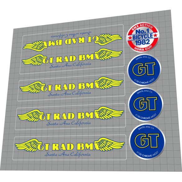 2025 GT X RAD BMX Collab custom yellow blue