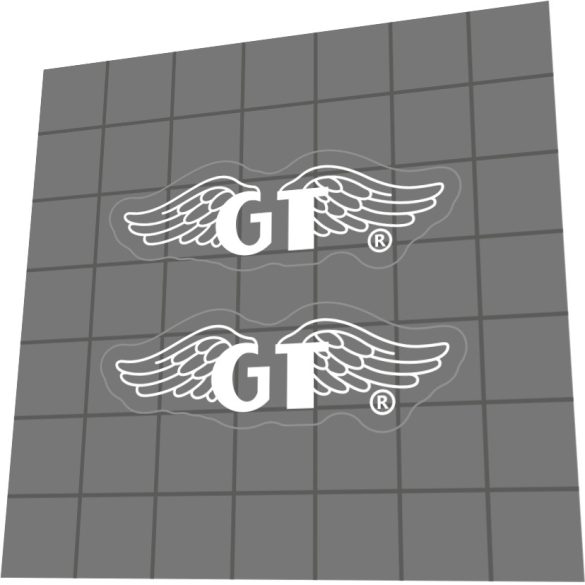 GT Wing logo seat - white