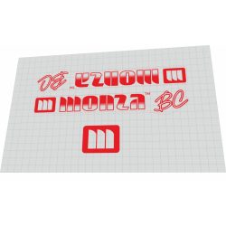 Monza BMX custom red transparent