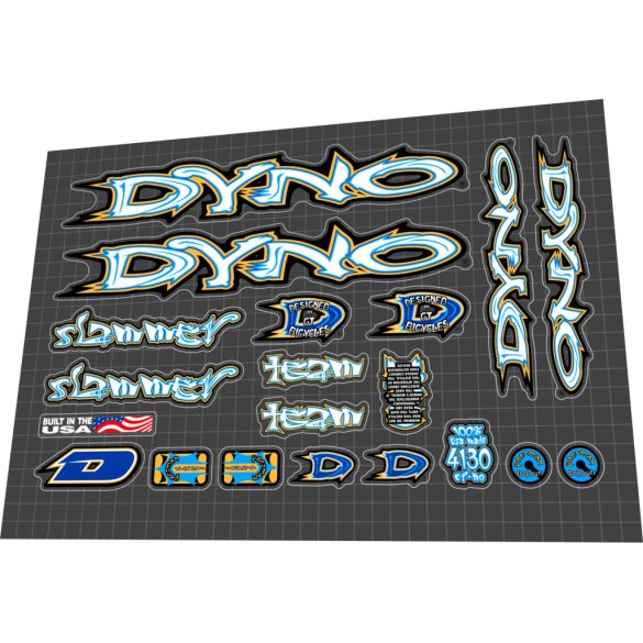 1999-2000 Dyno Slammer custom white blue  