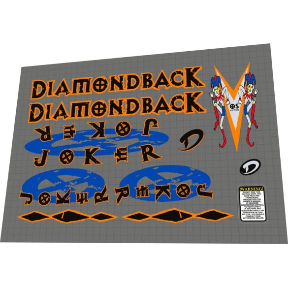 1999 Diamondback Joker black orange blue