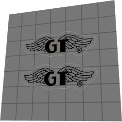 GT Wing logo seat - black