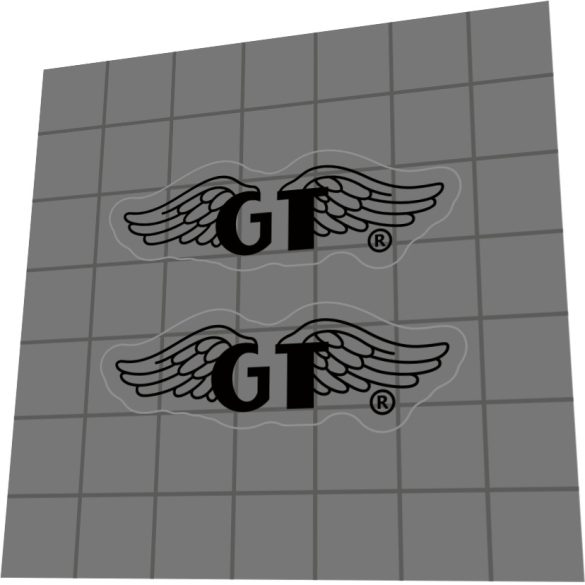 GT Wing logo seat - black