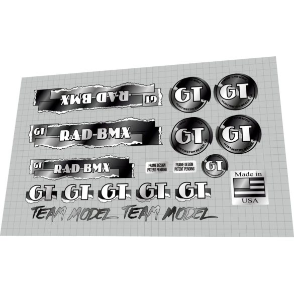 1987 GT RAD BMX Performer custom blk chrome