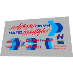 1985 Haro Master red blue dark blue