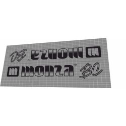 Monza BMX down tube custom black transparent
