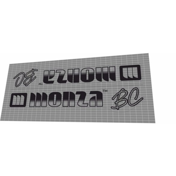 Monza BMX down tube custom black transparent