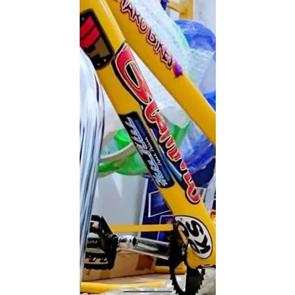 Haro Chevron logo gold red 75mm "1996 Dave Mirra Yellow Haro Blammo"