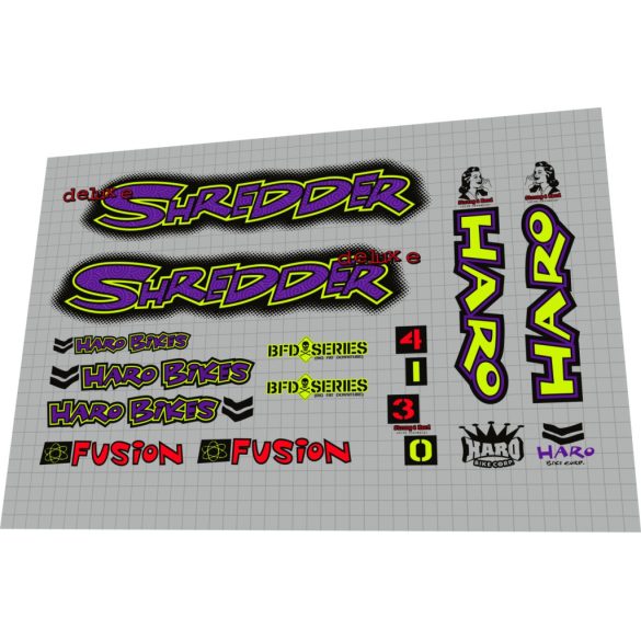 1995 Haro Shredder deluxe purple lime