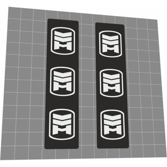 Haro hub decals for black hub