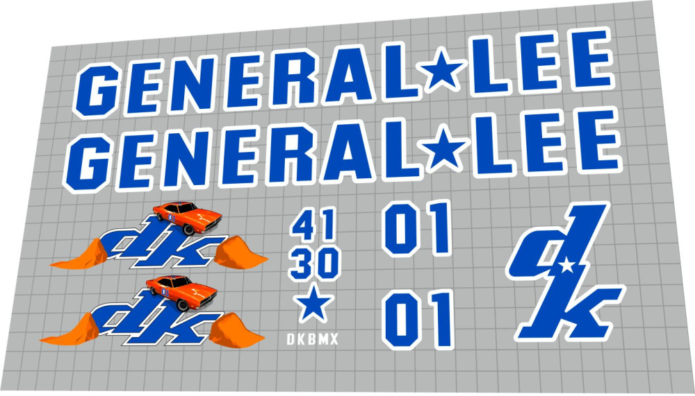 1997 DK General Lee - Elite BMX Decals