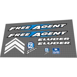 Free agent bmx decals outlet