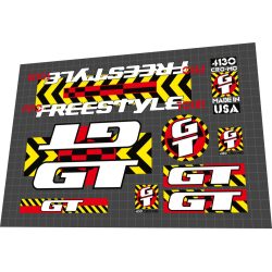1990 Gt Hazard Pro Freestyle Tour yellow red black 
