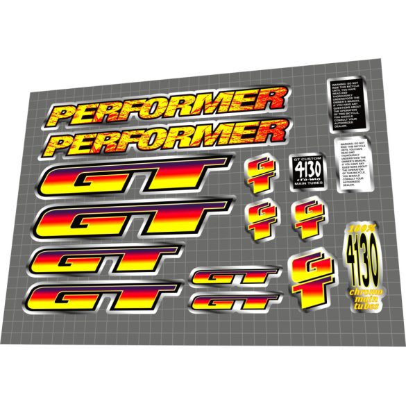 1996 GT Performer yellow red