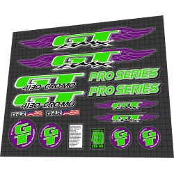 1996 GT Pro Series models custom green purple